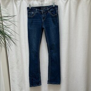 Janie h Blue Boot Cut Jeans Medium-Dark Wash